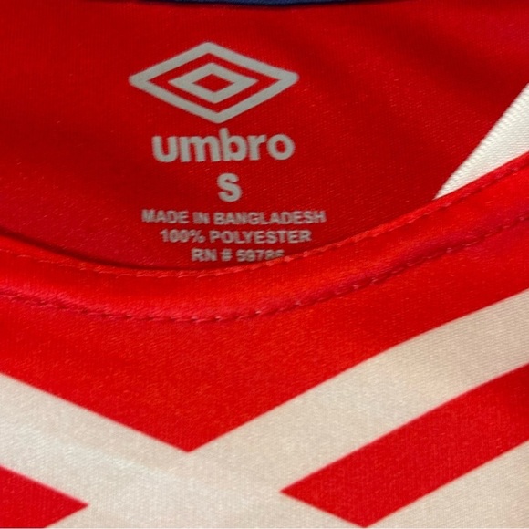 USA Soccer Umbro Futbol Jersey Shirt Red White Blue Men’s Size Small - Picture 7 of 7